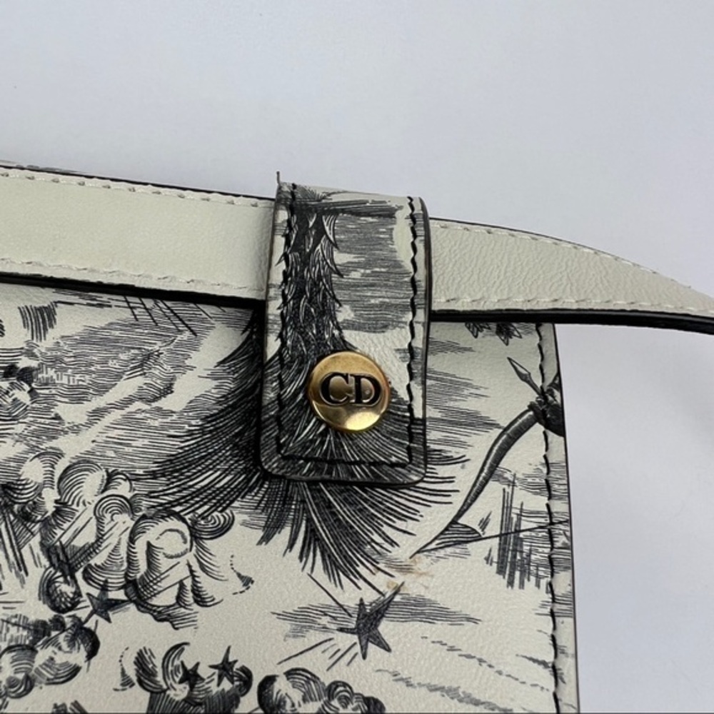 Christian Dior Jardín Print Leather Saddle D Belt Bag - Picture 9 of 13